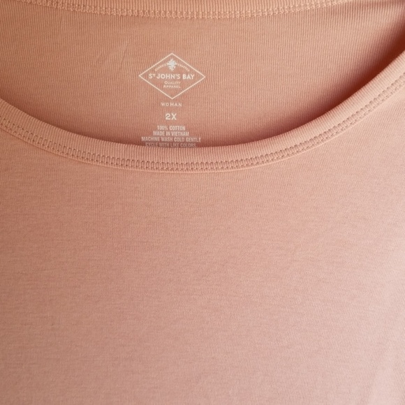 #NWT ST JOHNS BAY LONG SLEEVE CREW NECK TEE SZ 3X - Picture 4 of 6